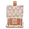 Clayre & Eef 6PR3974 Decorazione Casa con LED Marrone 13x13x18 cm- 3xAAA