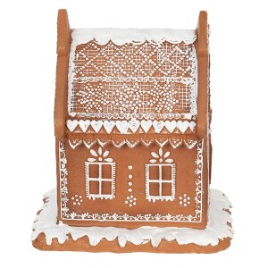 Clayre & Eef 6PR3975 Decorazione Casa con LED Marrone 15x12x17 cm- 3xAAA