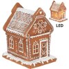 Clayre & Eef 6PR3975 Decorazione Casa con LED Marrone 15x12x17 cm- 3xAAA
