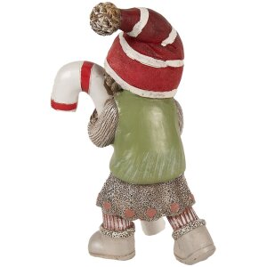 Clayre & Eef 6PR3986 Decorazione Bambino in poliresina verde 13x8x18 cm