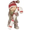 Clayre & Eef 6PR3986 Decorazione Bambino in poliresina verde 13x8x18 cm
