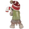 Clayre & Eef 6PR3986 Decorazione Bambino in poliresina verde 13x8x18 cm