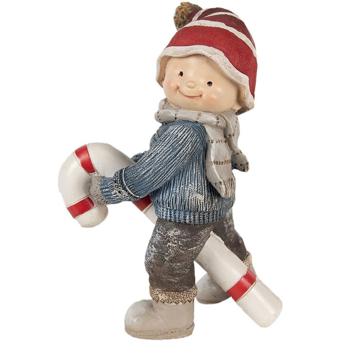Clayre & Eef 6PR3987 Decorazione Bambino Blu 13x8x18 cm