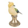 Clayre & Eef 6PR3992 Uccello decorativo blu 8x13x17 cm