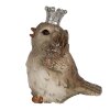 Clayre & Eef 6PR3995 Uccello decorativo Beige 7x5x8 cm