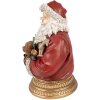 Clayre & Eef 6PR4908 Decorazione natalizia Statua Babbo Natale Rosso 22x18x29 cm