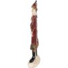 Clayre & Eef 6PR4925 Statua Decorazione Natalizia Babbo Natale Rosso 9x4x23 cm