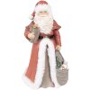 Clayre & Eef 6PR4938 Figura decorativa di Babbo Natale Rosso Bianco 16x16x31 cm