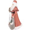 Clayre & Eef 6PR4938 Figura decorativa di Babbo Natale Rosso Bianco 16x16x31 cm