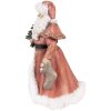 Clayre & Eef Decorazione natalizia Statua di Babbo Natale Rosso, Bianco 14x12x23 cm