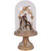 Clayre & Eef 6PR4947 Campana decorativa in vetro color oro Ø 14x29 cm