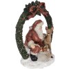 Decorazioni natalizie Babbo Natale con LED rosso, verde 19x12x23 cm