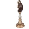Statua decorazione natalizia Gruppo natalizio rosso, color oro 11x11x30 cm