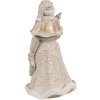 Clayre & Eef 6PR4963 Figura di Babbo Natale in piedi Bianco Oro 8x8x15 cm
