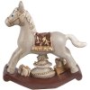 Clayre & Eef 6PR4970 Decorazione Cavallo a dondolo grigio 11x3x11 cm