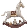 Clayre & Eef 6PR4971 Decorazione Cavallo a dondolo grigio 18x4x18 cm