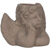Clayre & Eef 6TE0401S Vaso da fiori per interni Angel Grey 23x13x17 cm
