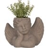 Clayre & Eef 6TE0401S Vaso da fiori per interni Angel Grey 23x13x17 cm
