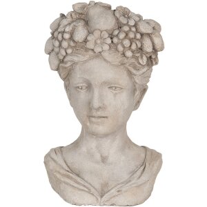 Clayre & Eef 6TE0492 Vaso da fiori per interni Grigio...