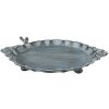 Clayre & Eef 6Y4832 Mangiatoia per uccelli in ferro blu 37x29x5/7 cm