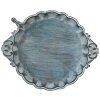 Clayre & Eef 6Y4832 Mangiatoia per uccelli in ferro blu 37x29x5/7 cm
