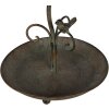 Clayre & Eef 6Y4838 Mangiatoia per uccelli Marrone Verde Ø 27x35-45 cm