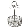 Clayre & Eef 6Y4848 Cesto portaoggetti Grigio, Verde Ø 33x49 cm