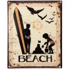 Clayre & Eef 6Y5204 Cartello di testo giallo 20x1x25 cm Spiaggia