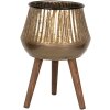 Clayre & Eef 6Y5403 Portapiante color rame marrone 27x27x39 cm