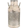 Clayre & Eef 6Y5405 Lattiera decorativa Grigio Beige 23x22x47 cm