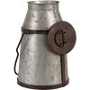Clayre & Eef 6Y5408 Lattiera decorativa Grigio Marrone 21x20x31-44 cm