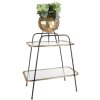 Clayre & Eef 6Y5409 Portapiante color oro nero Ø 22x28 cm Ferro