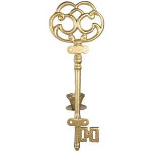 Clayre & Eef 6Y5420 Chiave a candela color oro 13x9x34 cm