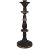 Clayre & Eef 6Y5454 Candeliere in oro nero Ø 11x30 cm Stile barocco