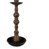 Clayre & Eef 6Y5455 Portacandele nero Ø11x25 cm Ferro Vintage