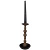 Clayre & Eef 6Y5455 Portacandele nero Ø11x25 cm Ferro Vintage