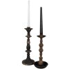 Clayre & Eef 6Y5455 Portacandele nero Ø11x25 cm Ferro Vintage