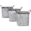 Clayre & Eef 6Y5461 Set di vasi da fiori per interni (3 pezzi)