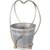 Clayre & Eef 6Y5469 Portapiante Grigio Oro 25x16x29 cm