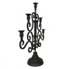 Clayre & Eef 6Y5475 Portacandele nero 46x14x49 cm