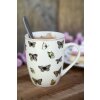 Clayre & Eef BPDMU Mug Bianco Rosa 350 ml