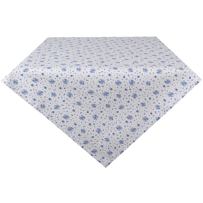 Clayre & Eef BRB01 Tovaglia quadrata blu 100x100 cm