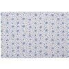Clayre & Eef BRB40 Set di 6 tovagliette Beige Blu 48x33 cm Cotone