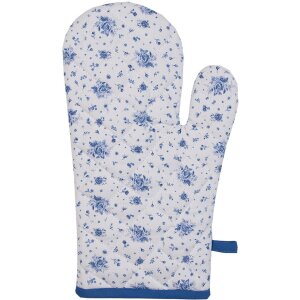 Clayre & Eef BRB44 Guanto da forno beige blu 18x30 cm...