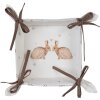 Clayre & Eef BSLC47 Cestino per pane Beige Brown 35x35x8 cm