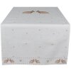 Clayre & Eef BSLC64 Runner da tavola Beige Brown 50x140 cm Cotone Bunny Country House