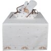 Clayre & Eef BSLC64 Runner da tavola Beige Brown 50x140 cm Cotone Bunny Country House
