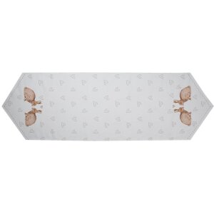 Clayre & Eef BSLC65 Runner da tavola Beige Brown...