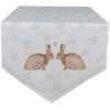 Clayre & Eef BSLC65 Runner da tavola Beige Brown 50x160 cm