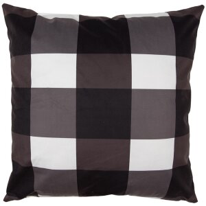 Clayre & Eef BWX23 Copricuscino nero bianco Merry...